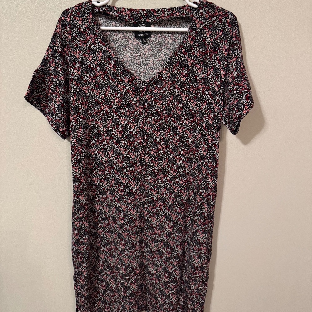 Bobeau mid length floral dress